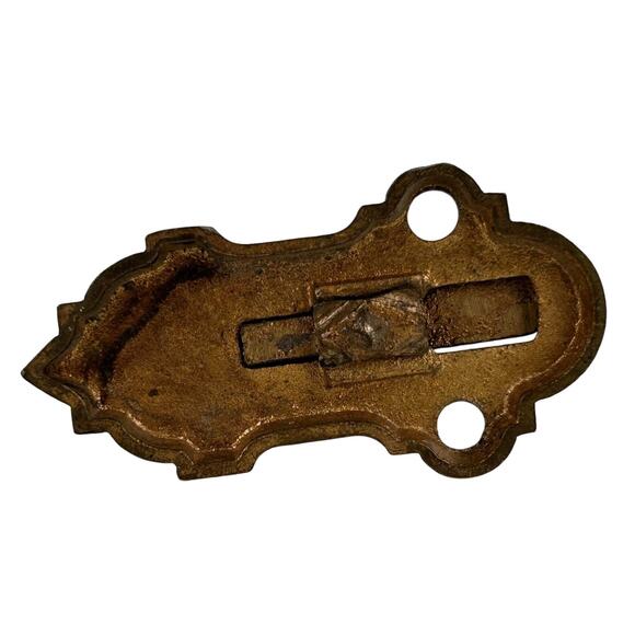 Antique Vintage Ornate Metal Wall Hanging Bracket Hook - Picture 4 of 4